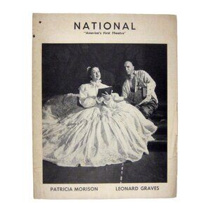 King and I Program 1955 National Theatre Patricia Morrison Leonard Graves Robbin